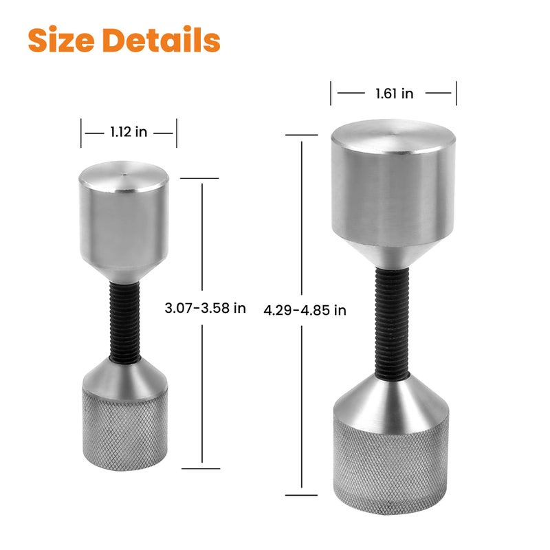Tuningsworld 4 Pcs Flange Two Hole Pin - Stainless Steel- 1-1/8'' 1-5/8'' Diameter Alignment Pin - Image 5